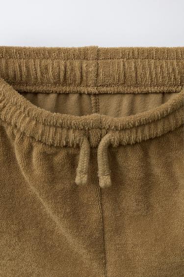 ENSEMBLE POLO ET BERMUDA COLORBLOCK EFFET ÉPONGE - Vert olive de Zara - Image 3