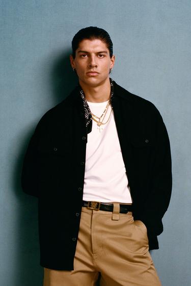 WILLY CHAVARRIA X ZARA FLUID OVERSHIRT - Black by Zara