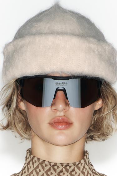 Zara ALPACA BEANIE SKI COLLECTION - Ecru