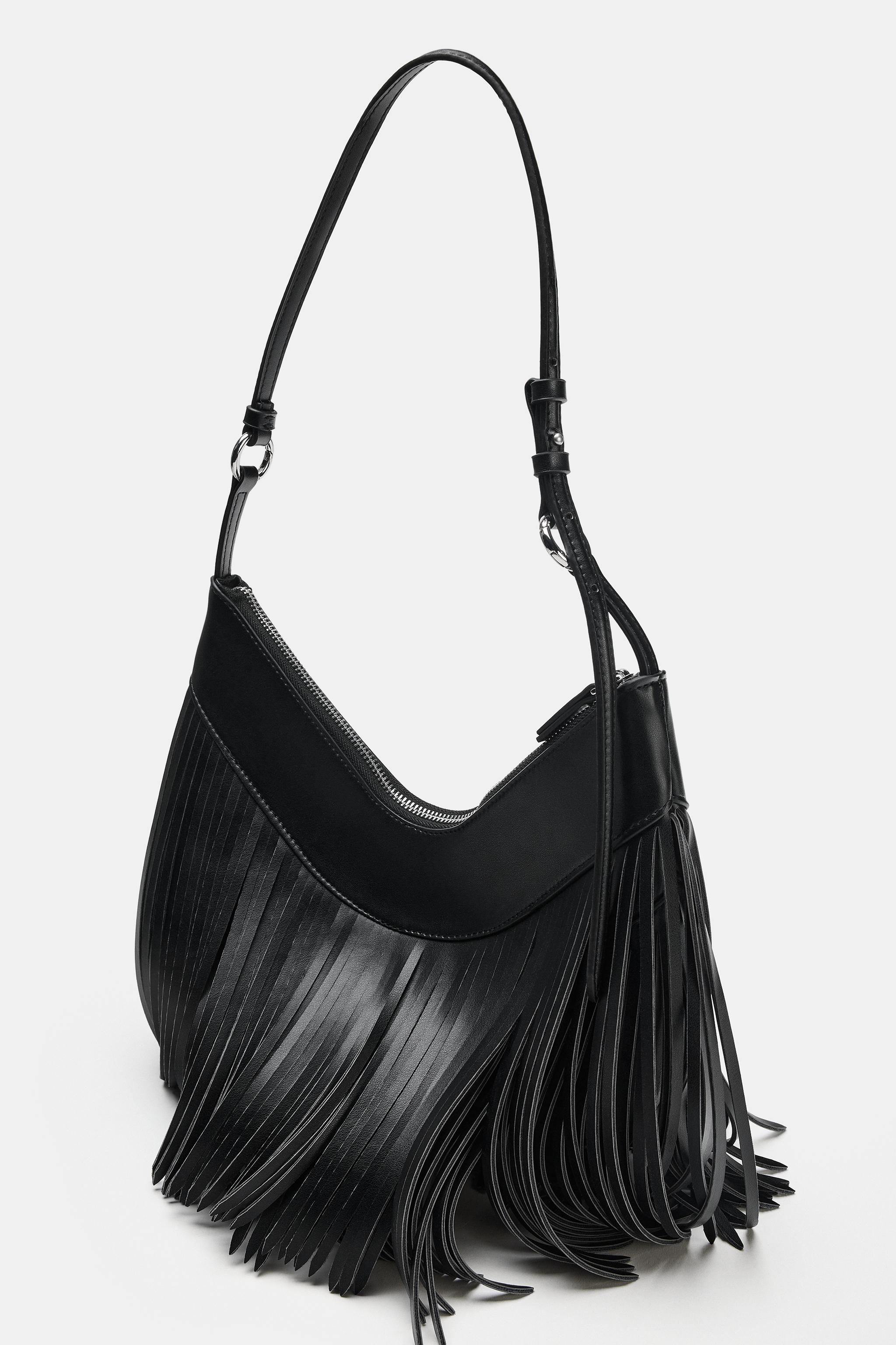 FRINGED SHOULDER BAG