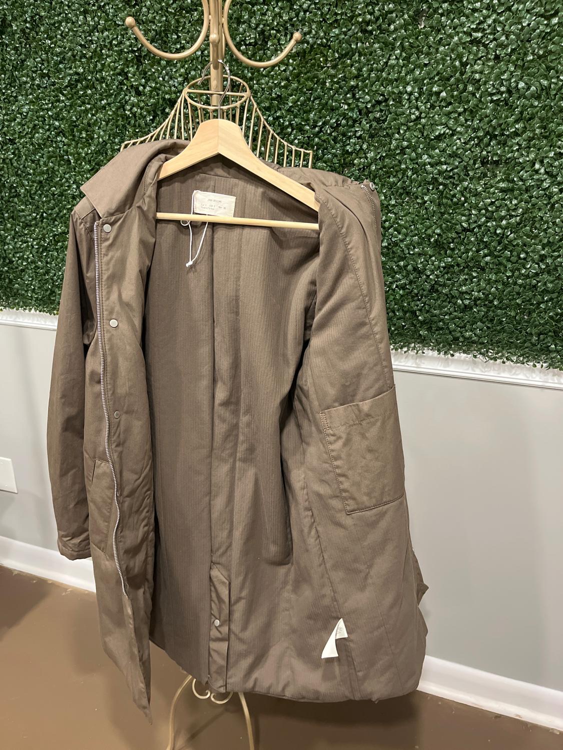 QUILTED POPLIN TRENCH COAT - Image 3