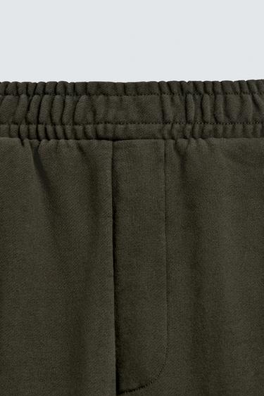 WASHED BALLOON FIT JOGGER TROUSERS - Khaki by Zara - Image 8