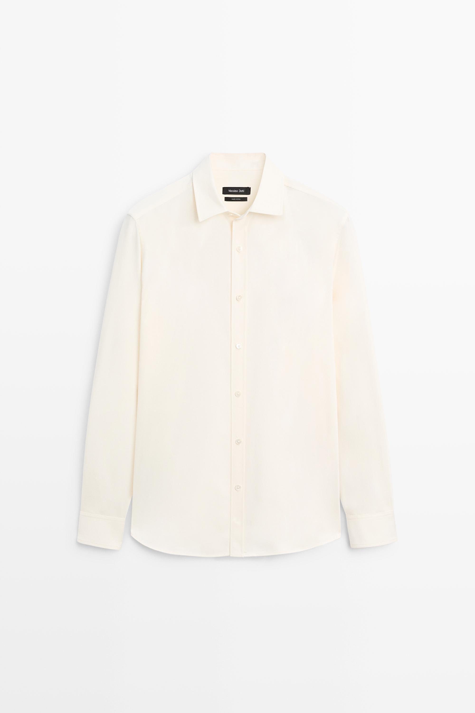 Cotton blend shirt
