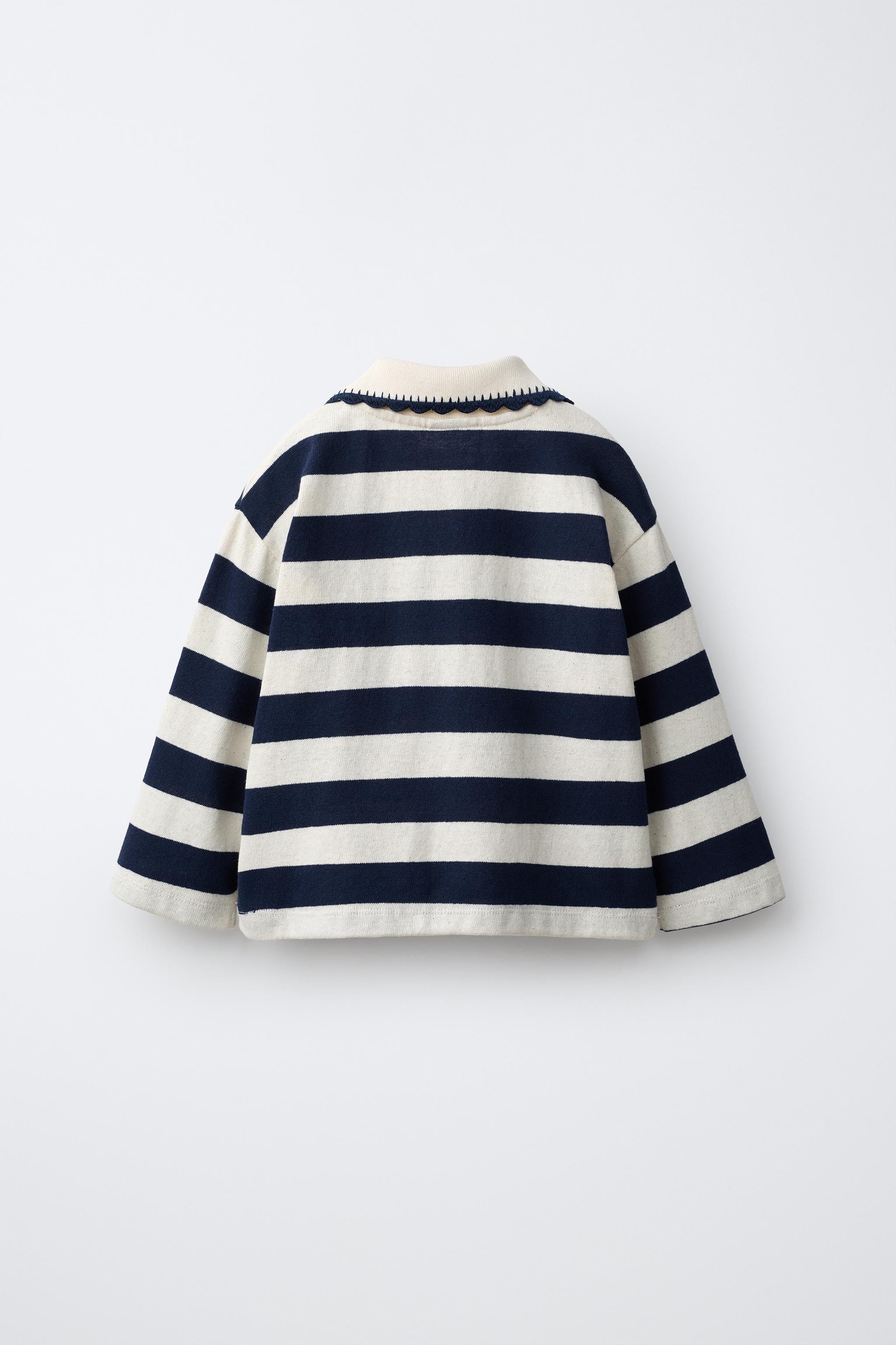 HELLO KITTY © SANRIO STRIPED POLO SHIRT — striped