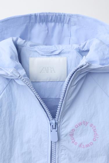 LIGHTWEIGHT WATER-REPELLENT RAINCOAT - Light blue by Zara - Image 2