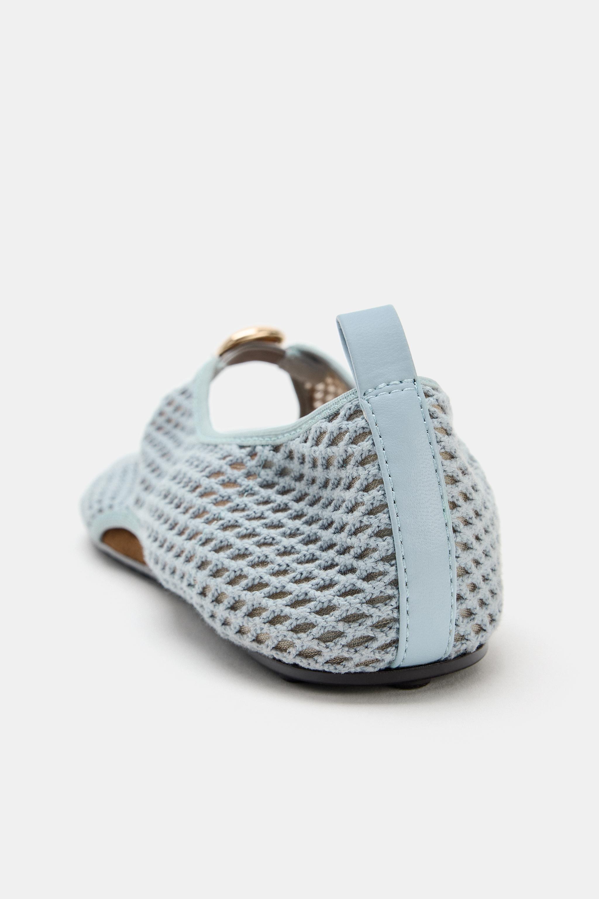 メッシュスポーティバレエシューズ - ブルー | ZARA Japan / 日本