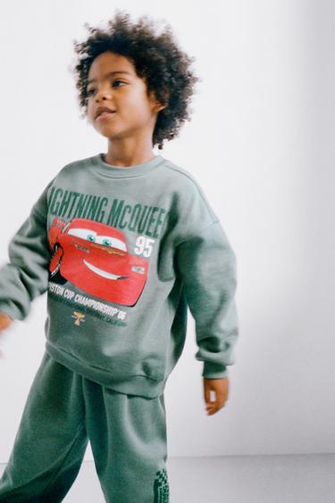 Zaras JOGGINGSET MED BILAR RAYO MCQUEEN © DISNEY - Grön/blå