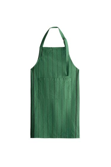 DYED THREAD APRON - Green by Zara