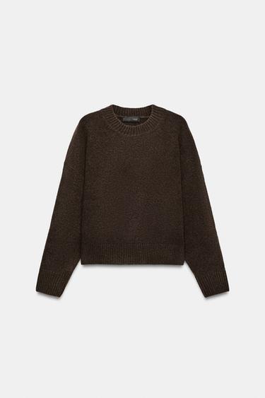 JERSEY PUNTO SOFT - Marrón oscuro de Zara - Imagen 0