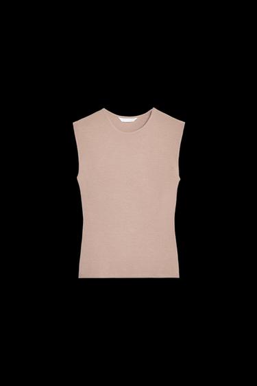 ÄRMELLOSES TOP - Hellrosa  von Zara