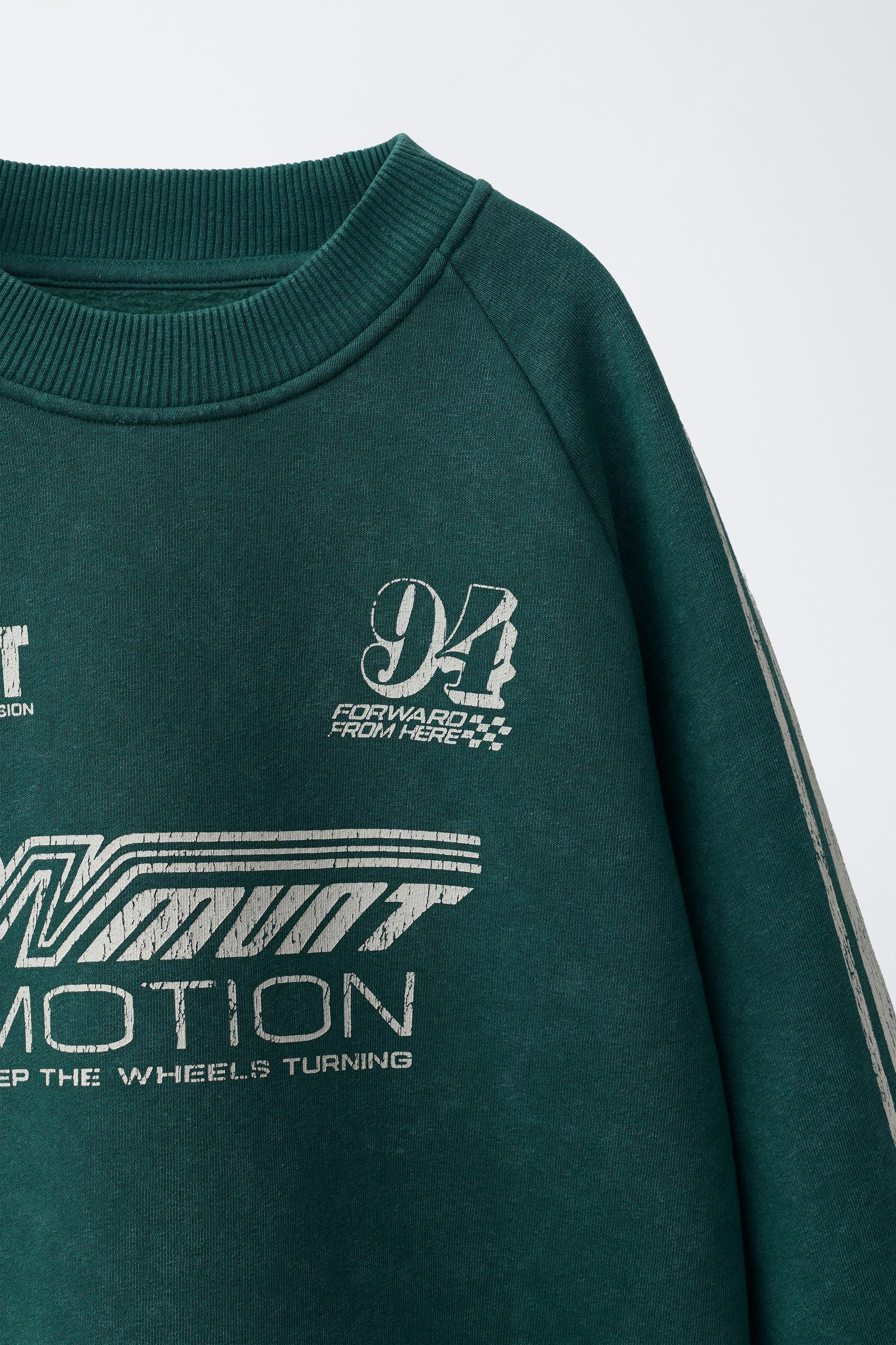 TEXT PRINT SWEATSHIRT