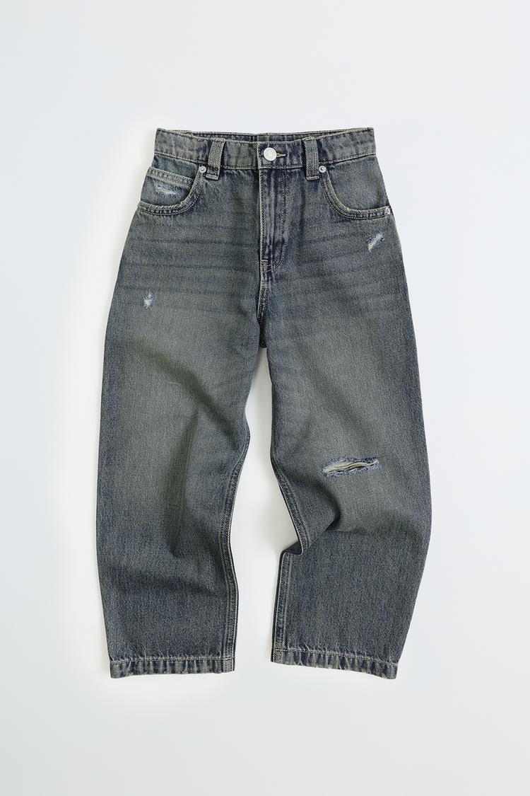 Jeans ballon bordado