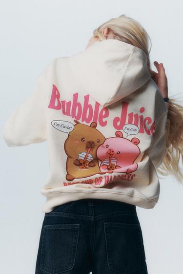 SUDADERA CAPUCHA CAPIBARA CAPYFUN © - Crudo de Zara