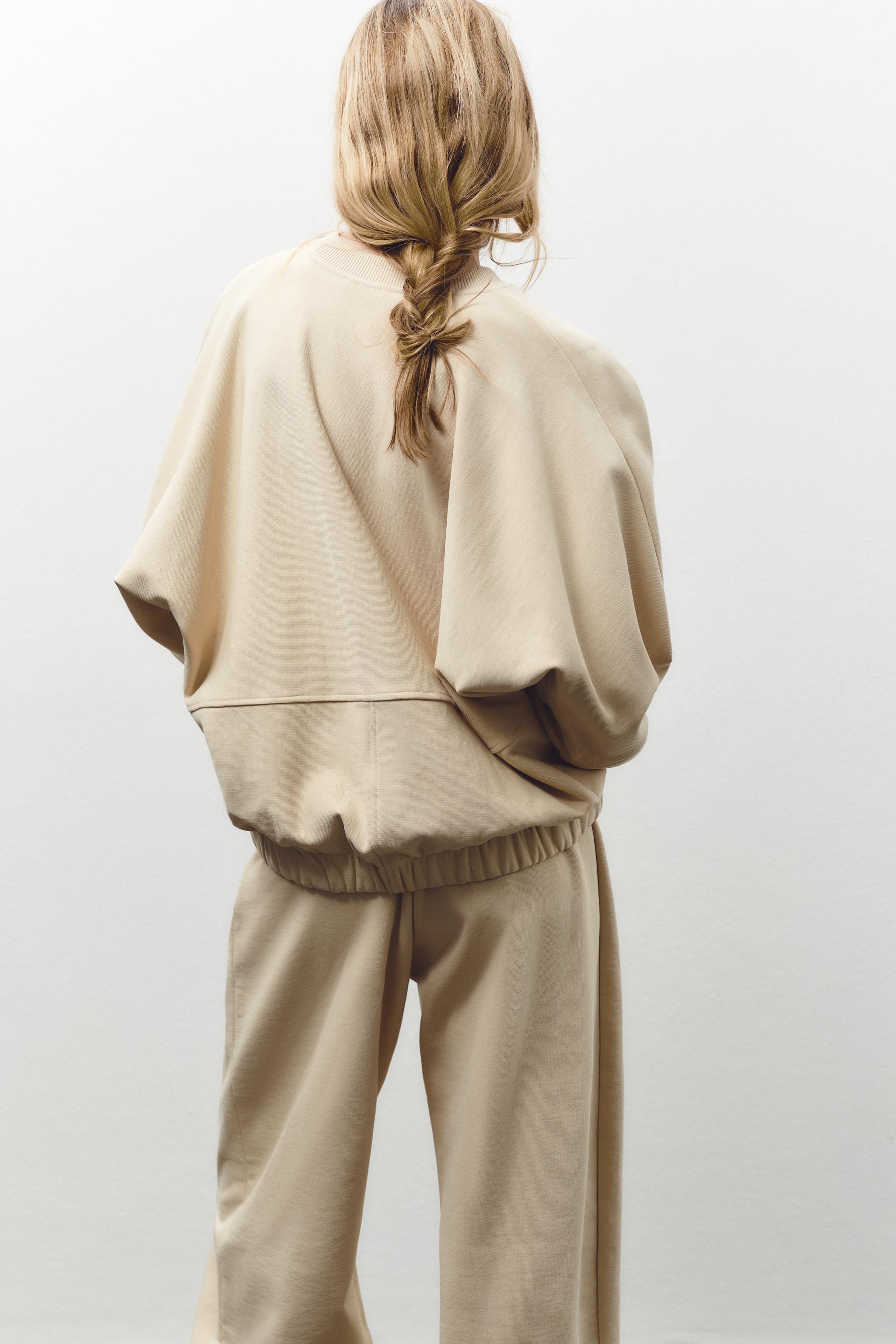 COMBINATION SWEATSHIRT - Sand | ZARA United States