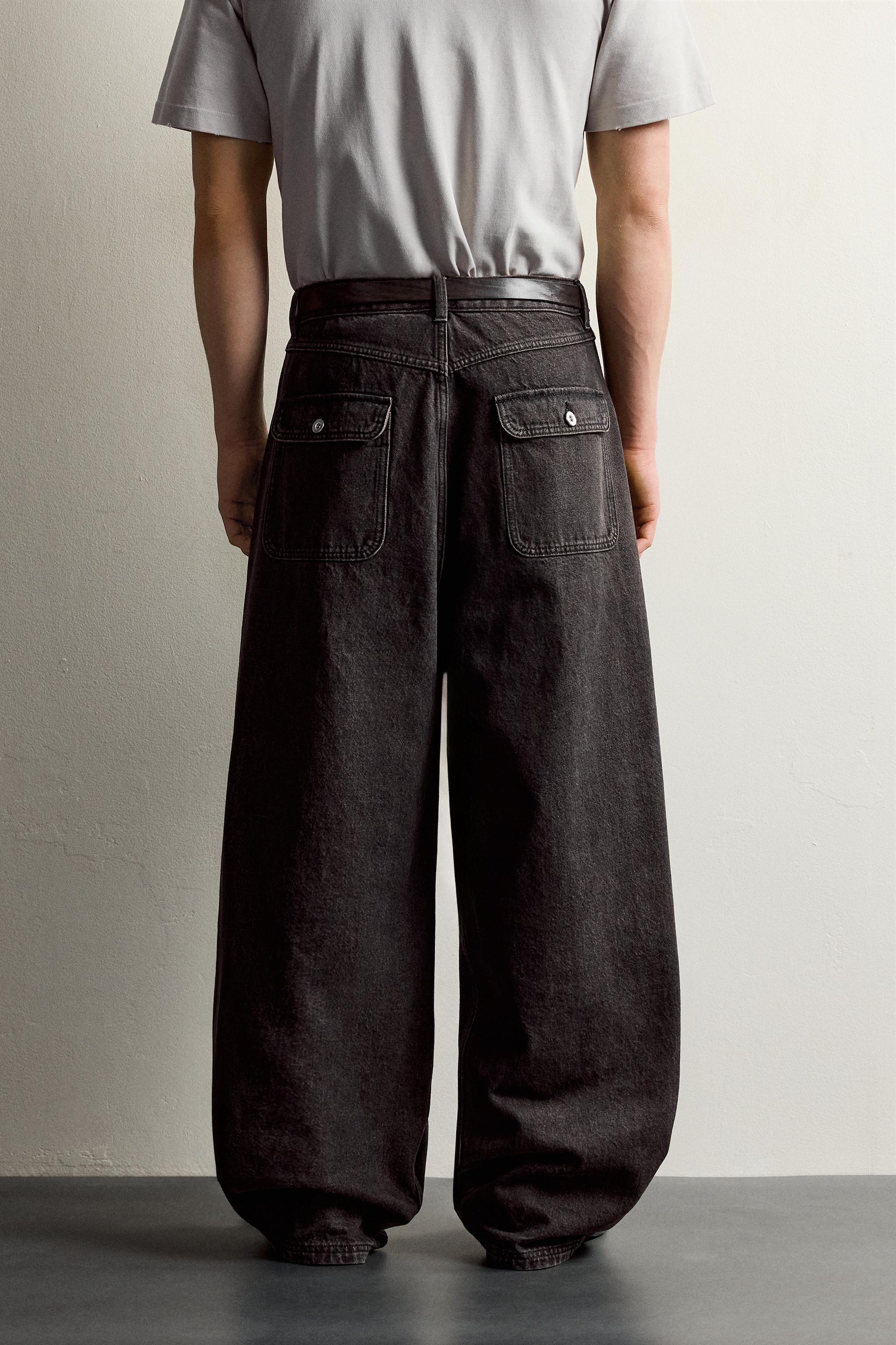 JEANS BAGGY FIT À BOUTONNAGE
