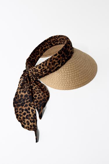 Zaras VISIR MED DJURMÖNSTRAD SJAL - Leopard