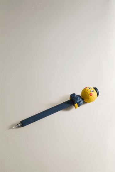 STYLO EN BOIS LIMONCELLA X THE ANIMALS OBSERVATORY - Bleu de Zara - Image 1