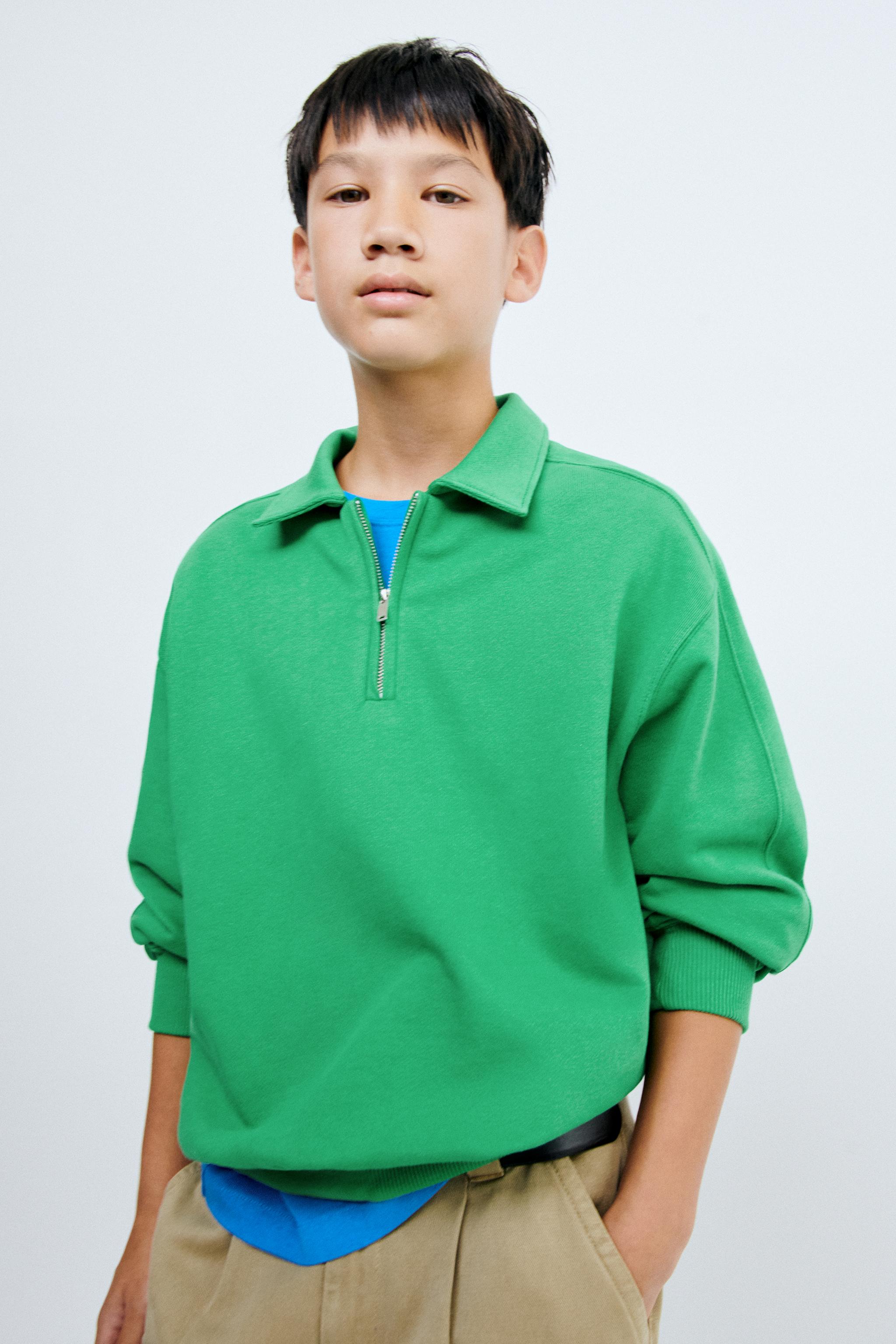 Детские худи Zara STORIESZ - ZIP-UP POLO SWEATSHIRT