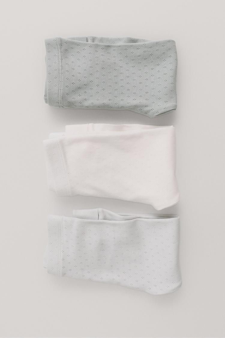 Pack tres legging pointelle