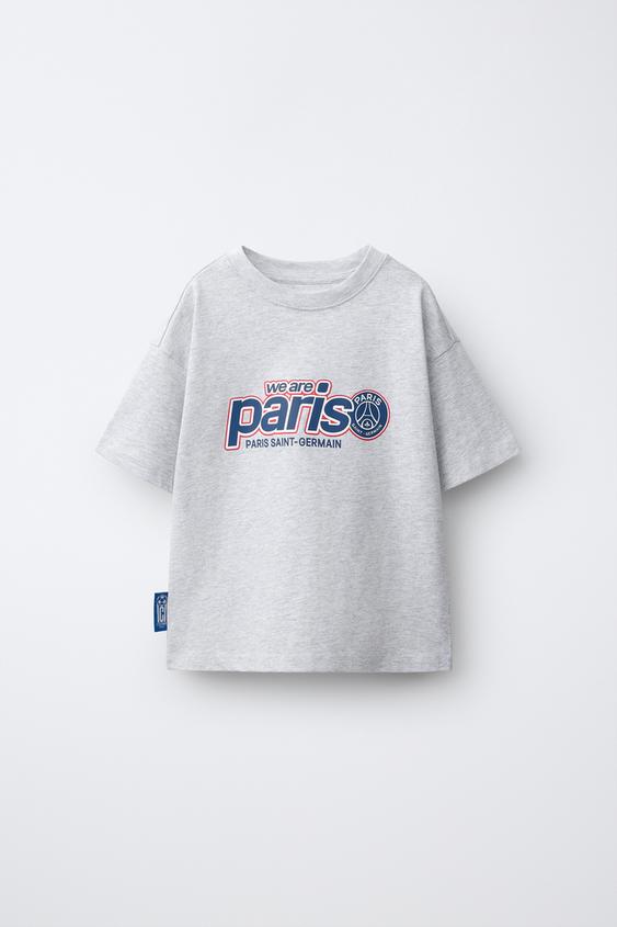 PSG® PRINT T-SHIRT - Grey marl by Zara - Image 0