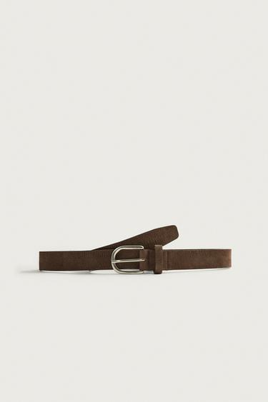 Zara LEATHER BELT - Brown