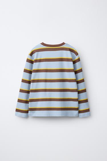 6-14 ANS/ PYJAMA RAYURES ET INSCRIPTION - Bleu de Zara - Image 2