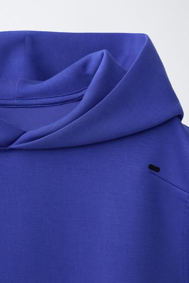 SPORTY LOGO HOODED GILET - Purple by Zara - Image 2