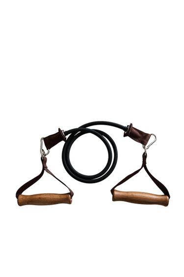 WOODEN SUSPENSION STRAP - Dark brown by Zara