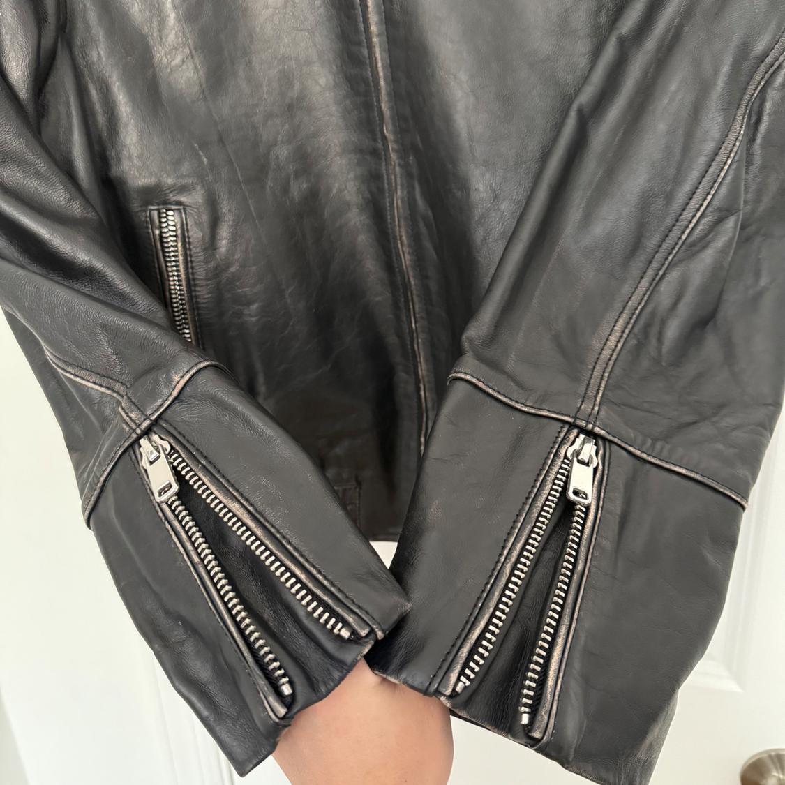 100% LEATHER JACKET ZW COLLECTION - Image 3