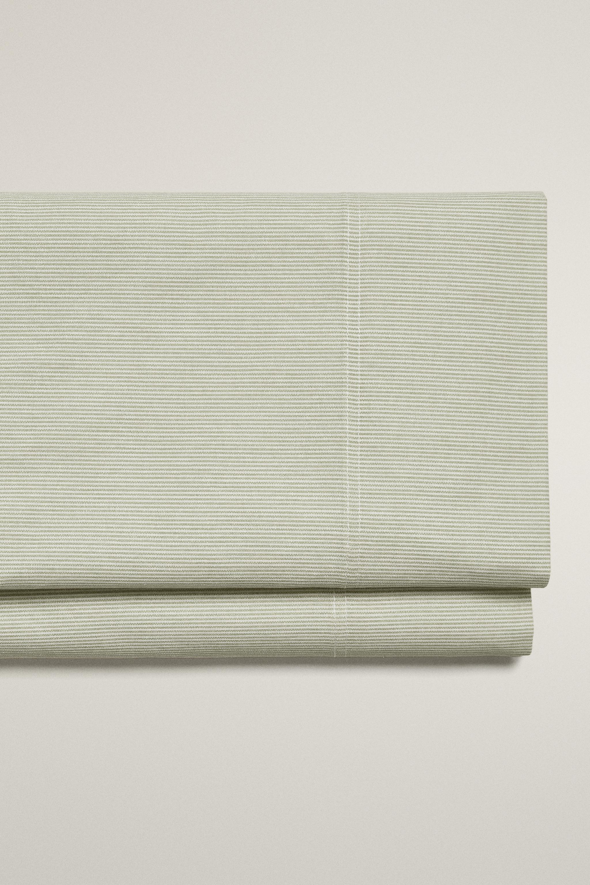 STRIPED FLAT SHEET — Green