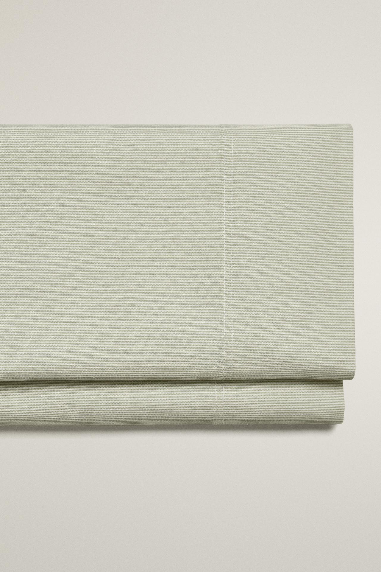 STRIPED FLAT SHEET — Green