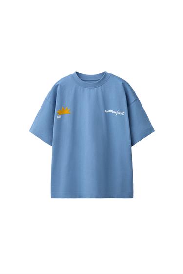 GRAPHIC PRINT T-SHIRT - Blue by Zara