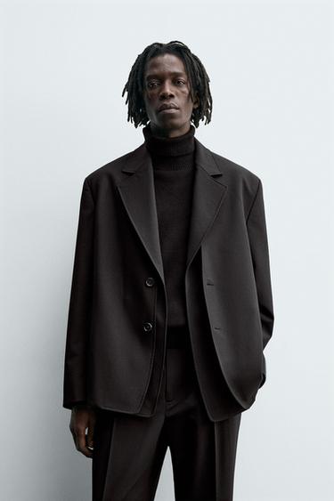 VESTE DE COSTUME À REVERS AMOVIBLES - Noir de Zara