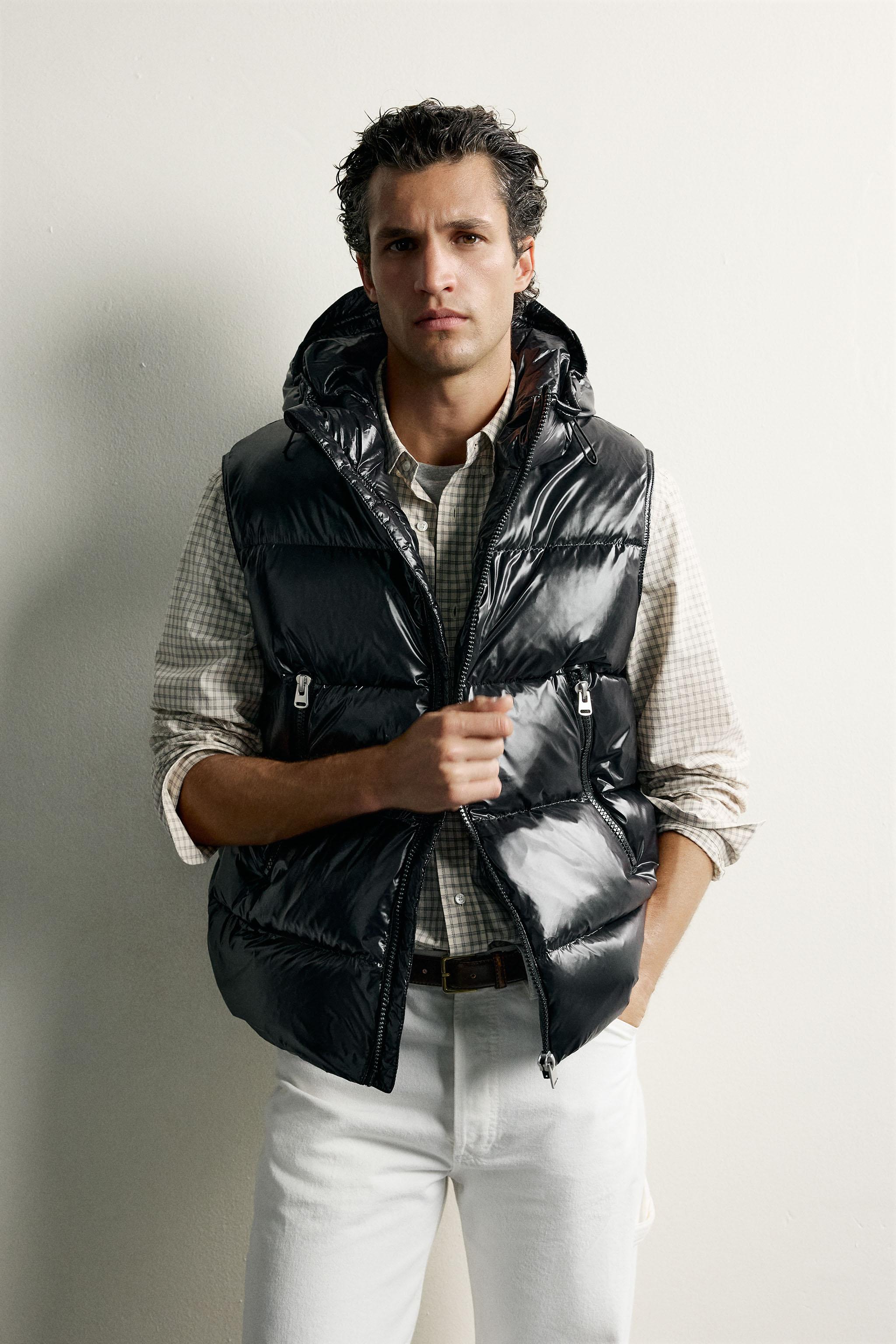 Мужские жилеты Zara WATER-REPELLENT 60/40 DOWN VEST — фото 2