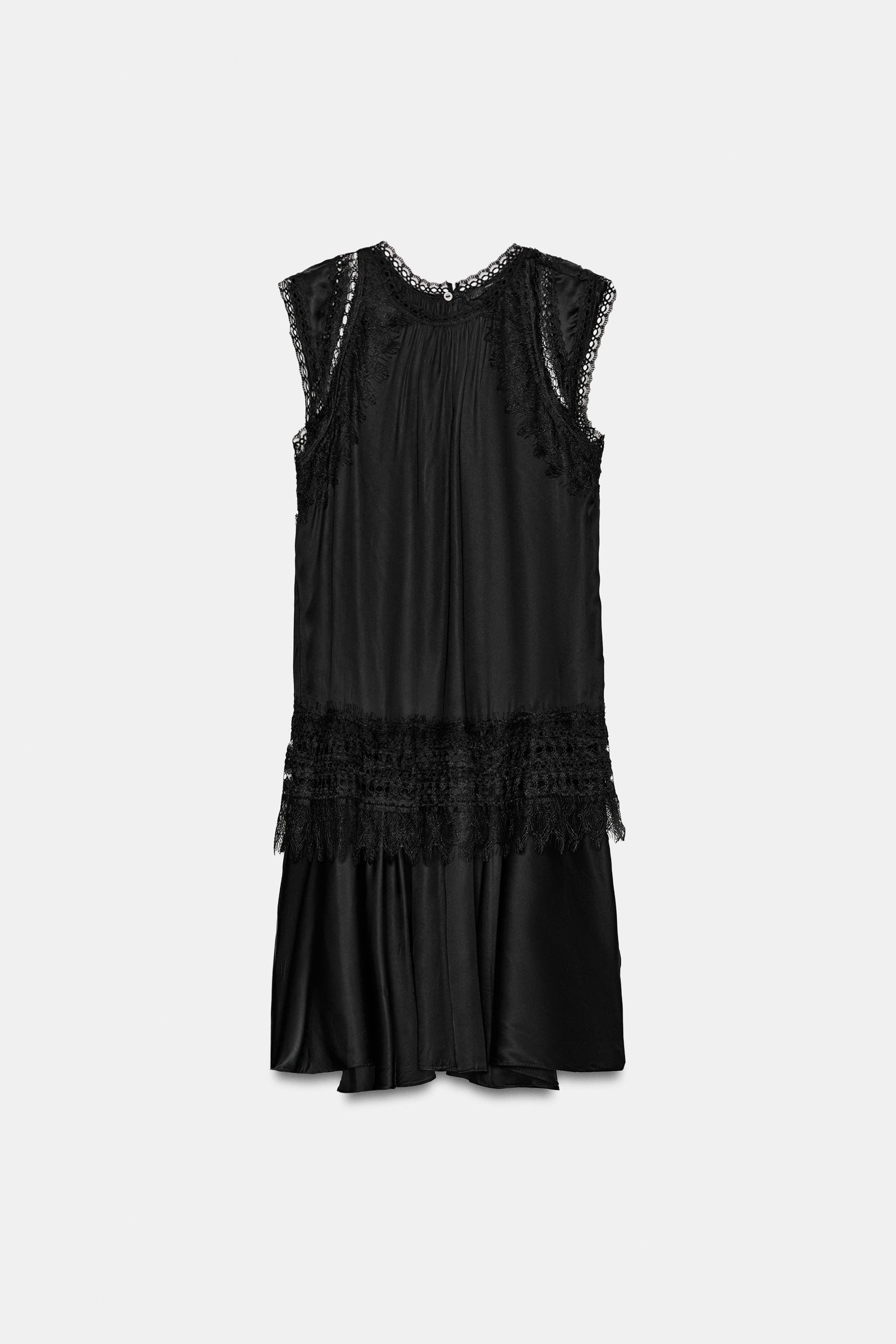 Женские платья Zara ZW COLLECTION SHORT LACE DRESS — фото 6