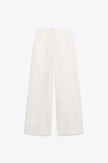 JEAN ZW COLLECTION WIDE LEG TAILLE HAUTE - Blanc de Zara - Image 4