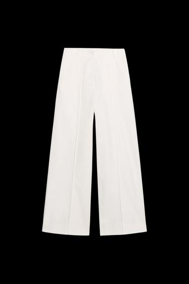 JEANS ZW COLLECTION WIDE LEG HOHER BUND - Weiß von Zara - Bild 0