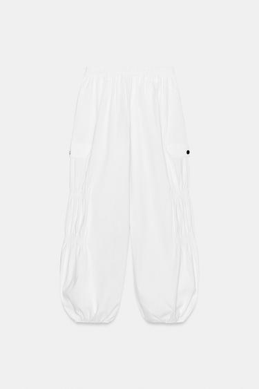 PANTALON CARGO STOPPER - Blanc de Zara - Image 4