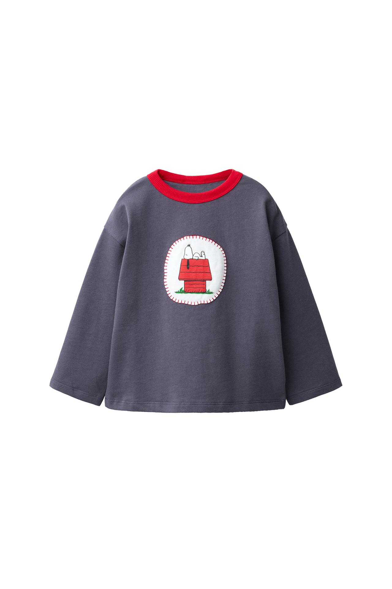 SNOOPY PEANUTS™ PATCH T-SHIRT — Blue