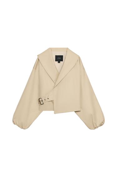 CAZADORA CROPPED HEBILLA ZW COLLECTION - Arena de Zara