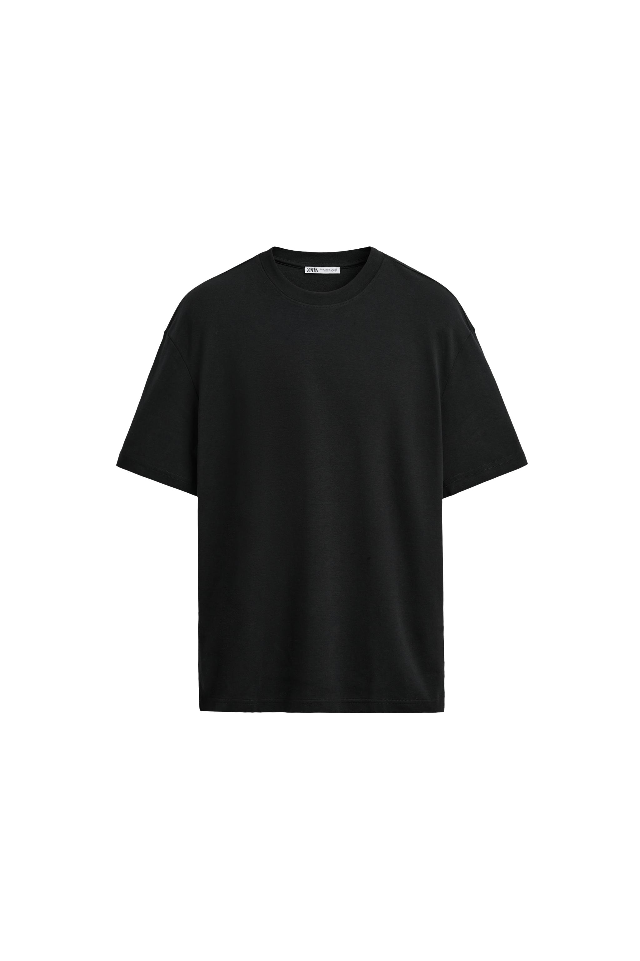 RELAXED FIT INTERLOCK T-SHIRT /04 - White | ZARA Canada