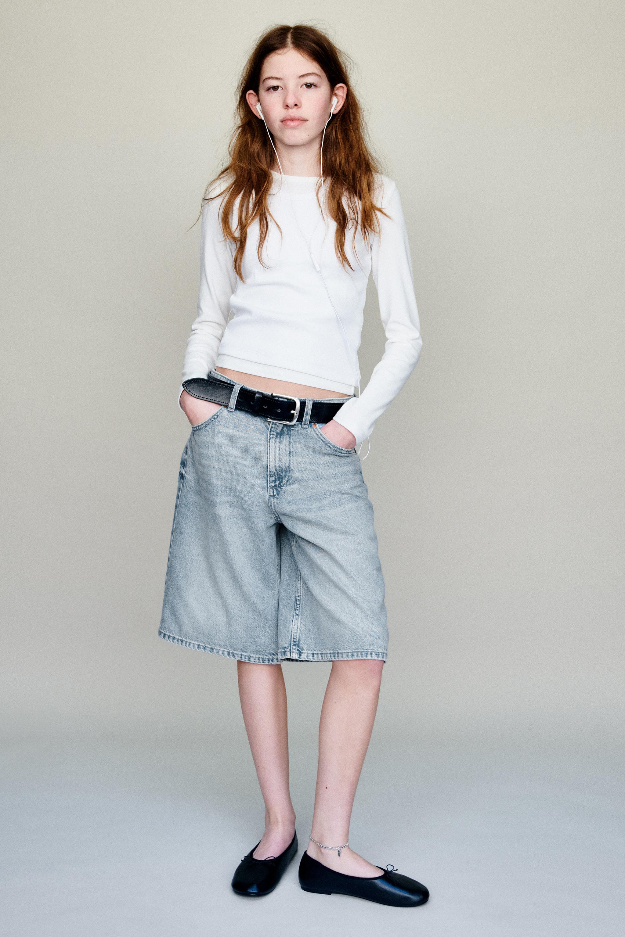 LONG DENIM SHORTS