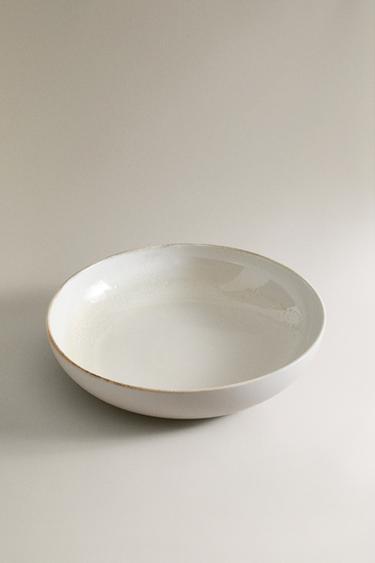 LARGE ECRU SALAD BOWL - Ecru by Zara - Image 1