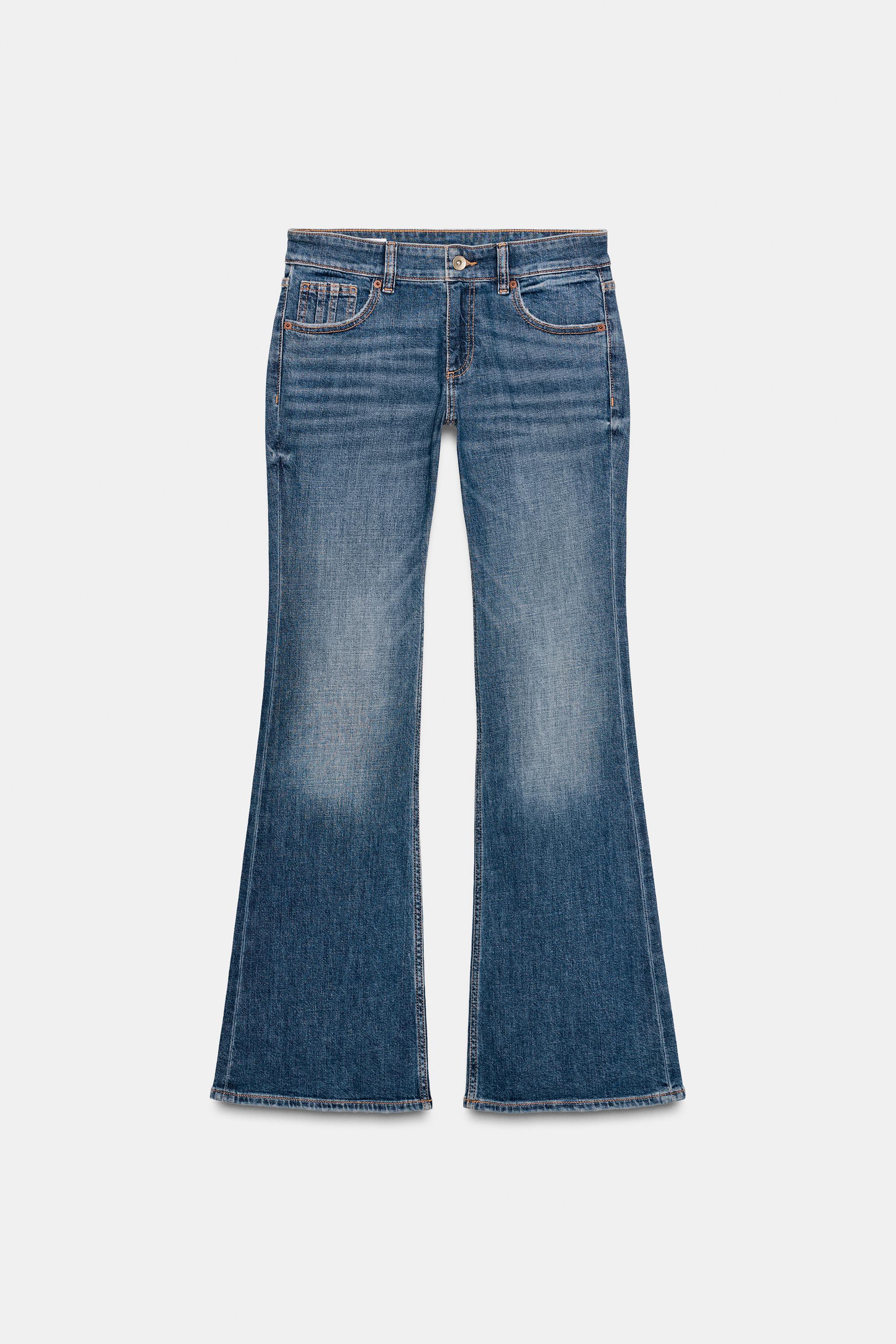 TRF LOW RISE BOOTCUT POCKET JEANS