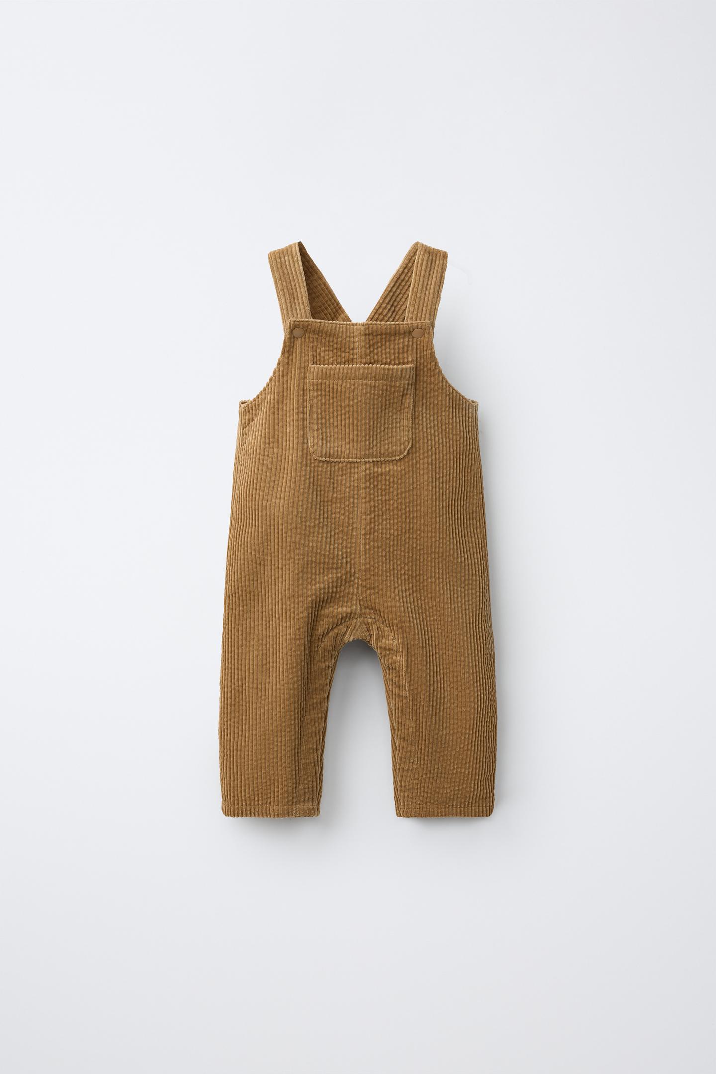 Детский комбинезон Zara Corduroy Pocket, цвет: Ocher