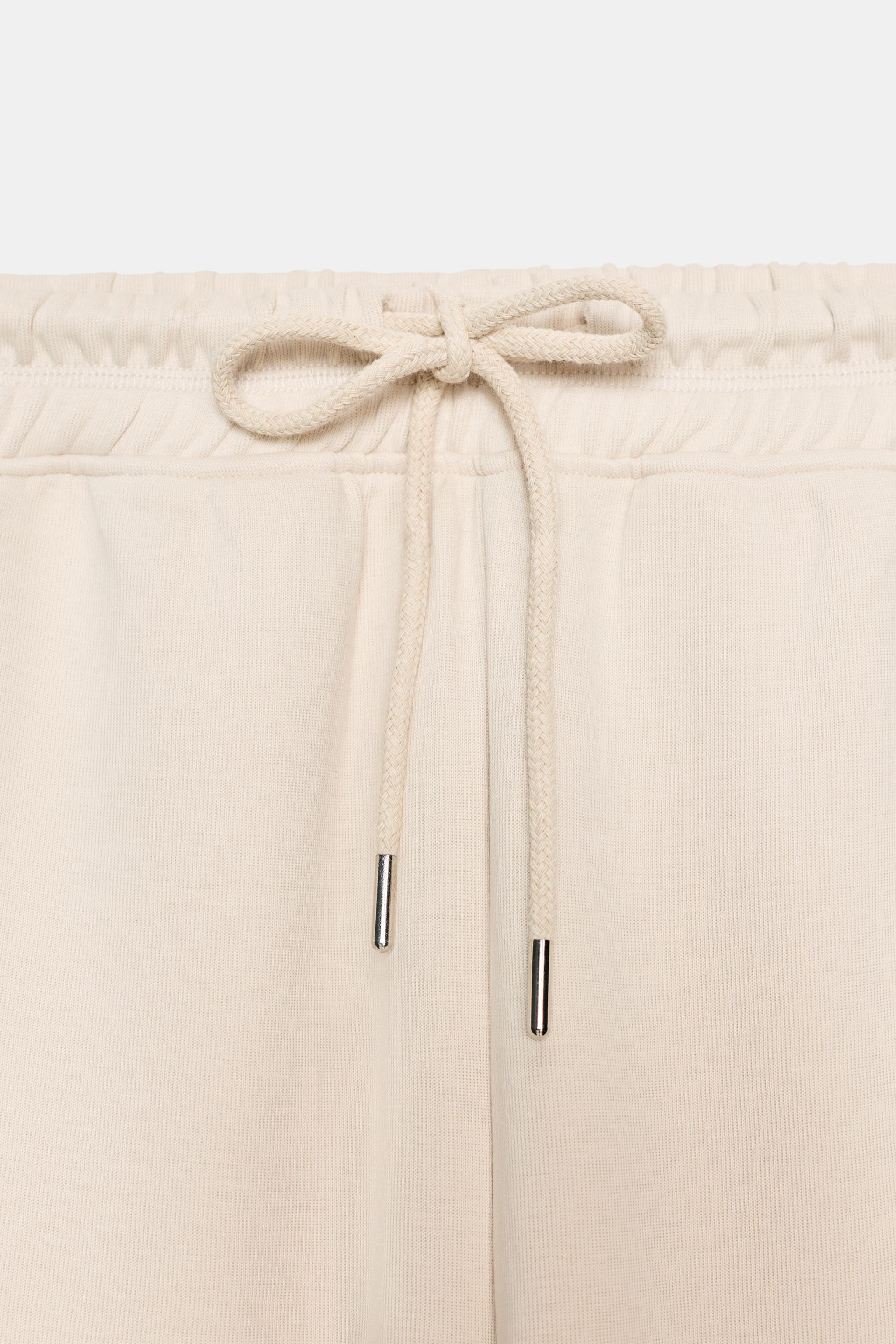 WASHED EFFECT INTERLOCK PANTS
