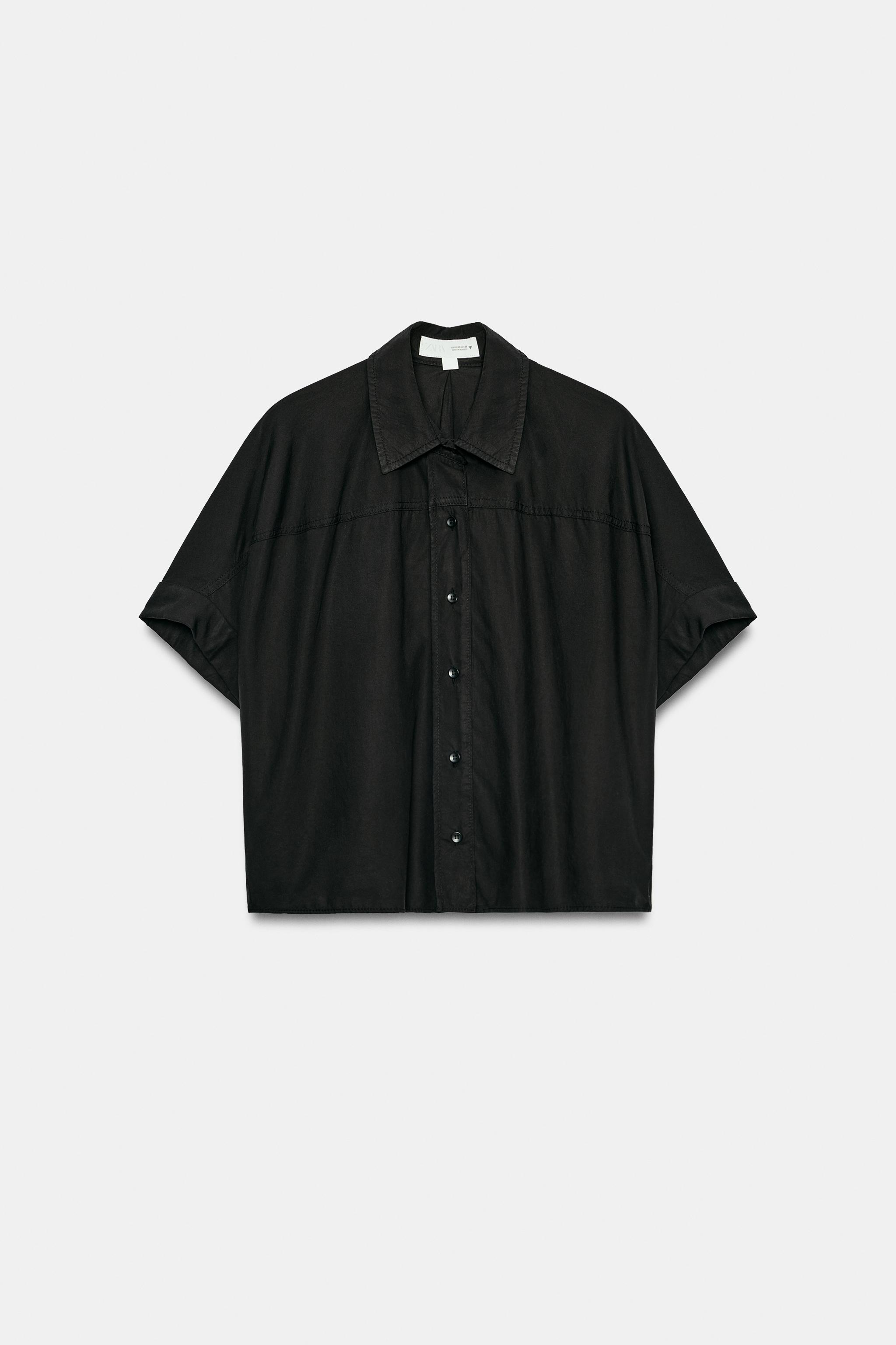 FLOWY SHORT SLEEVE SHIRT