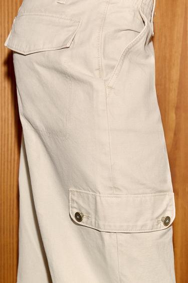 PANTALÓN CAPRI CARGO - Piedra de Zara