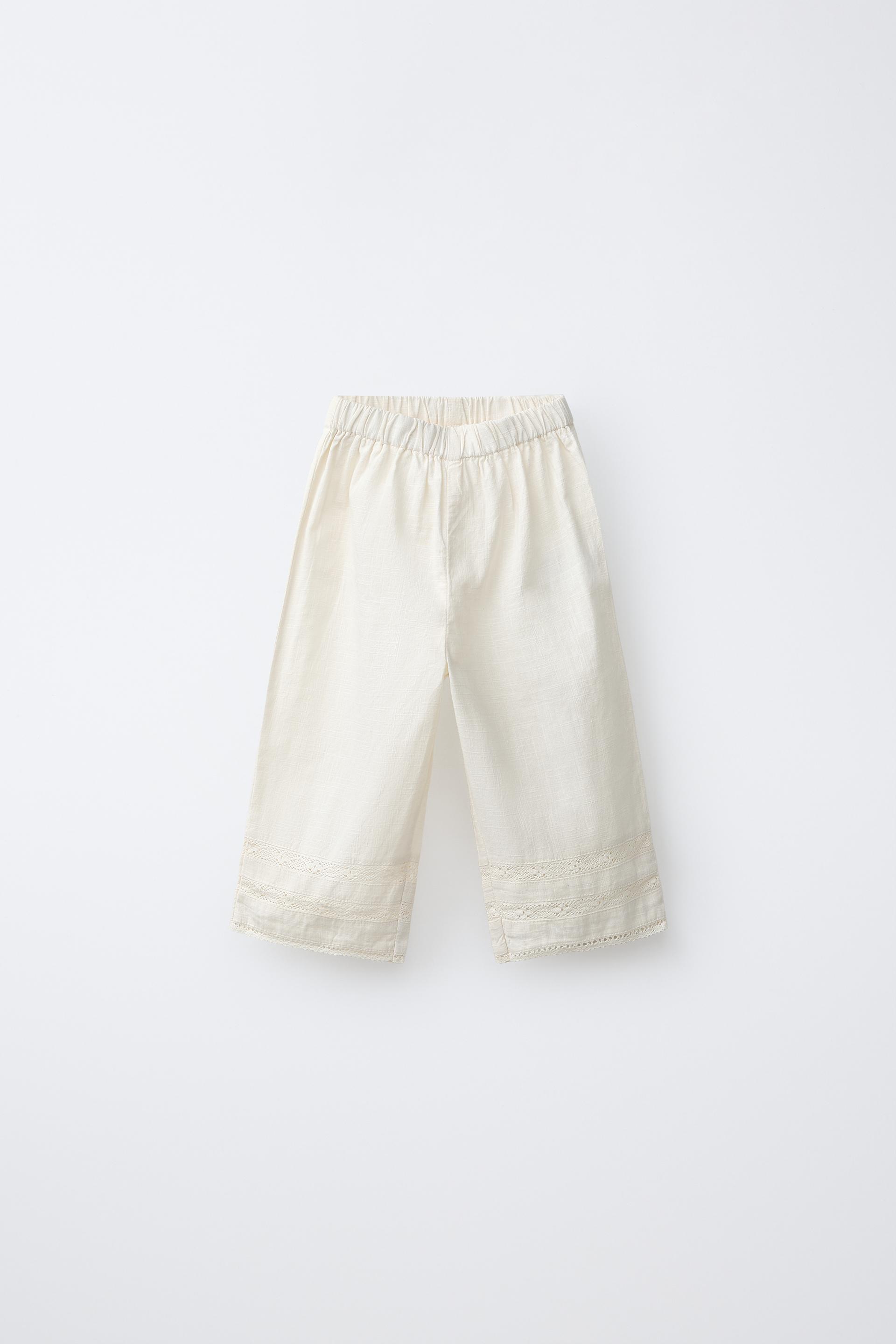 Embroidered Pocket Trousers