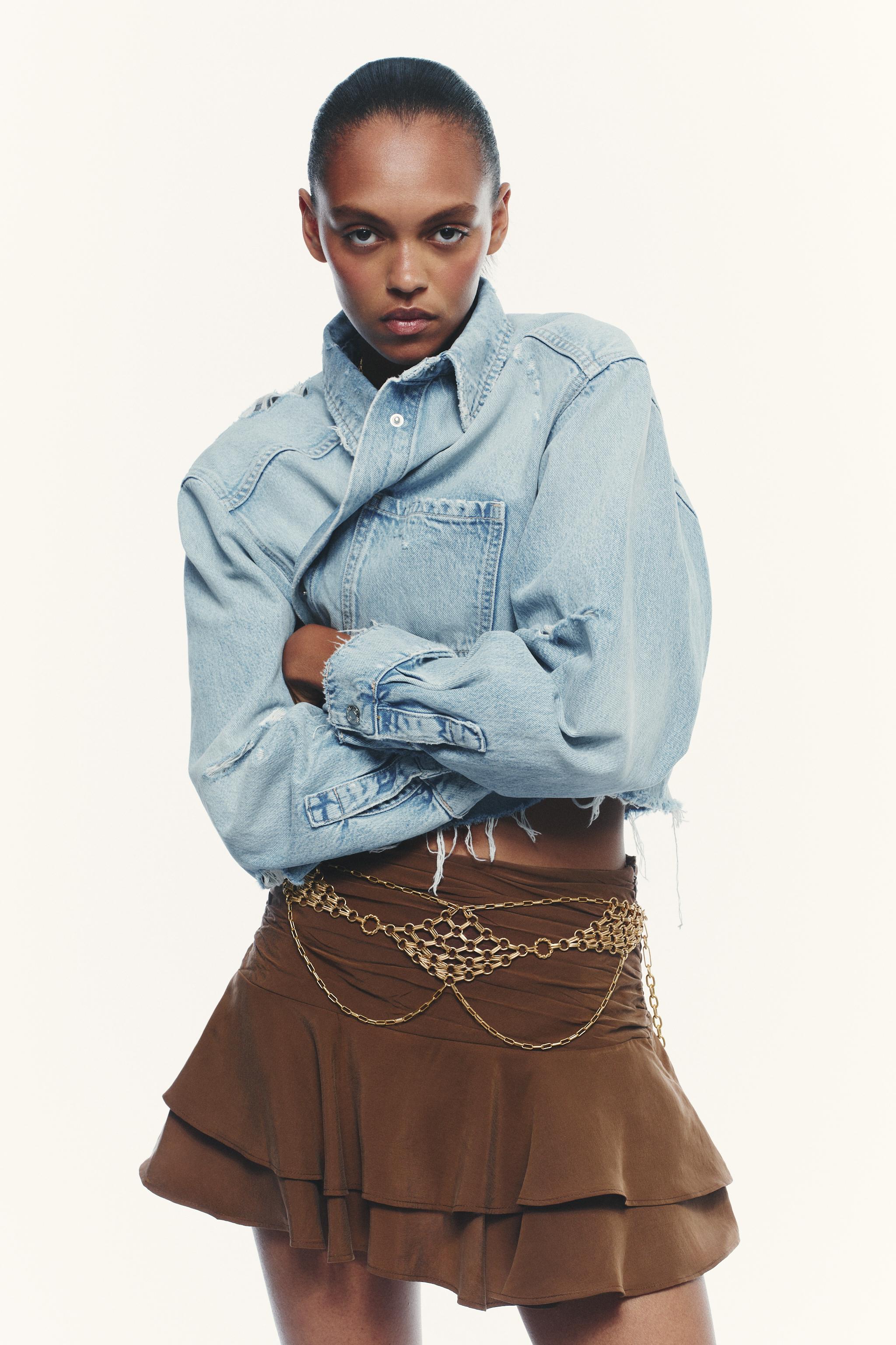 【ZARA】円形パーツベルト ゴールド | 4548/102/303 CIRCULAR PIECE BELT - Golden | ZARA United States
